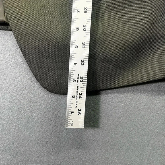 Albert Nipon Wool Silk Blend Blazer Sports Coat Mens 48 Regular Dark Gray Black - Picture 7 of 9